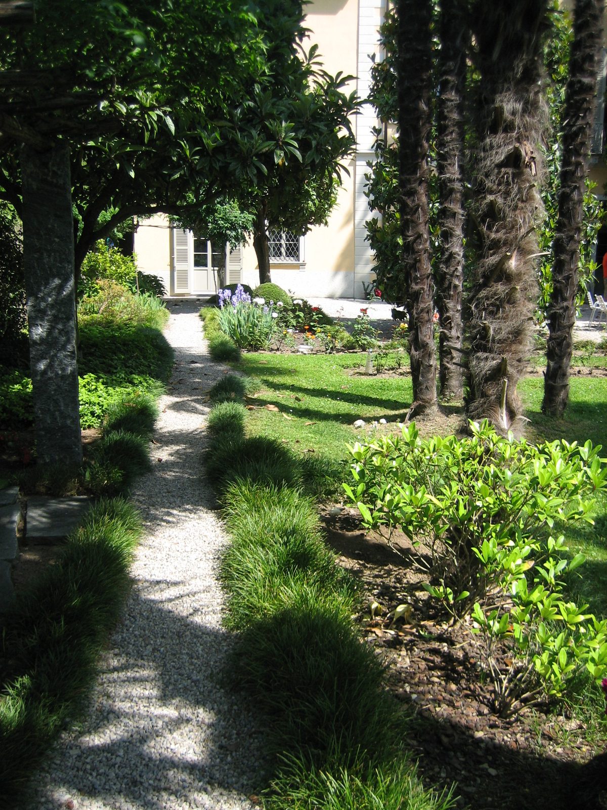Garden path, with the Villa in the background