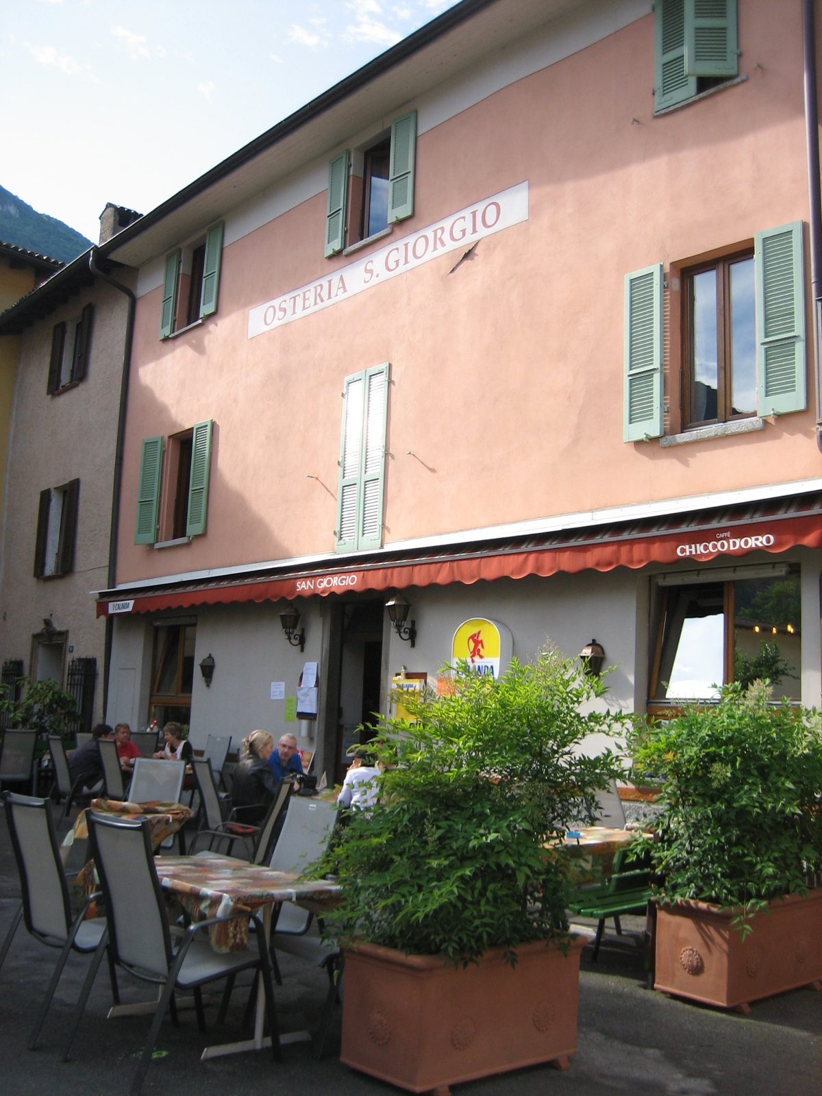 Osteria San Giorgio -- the perfect bar for us, considering we climbed Monte San Giorgio the...