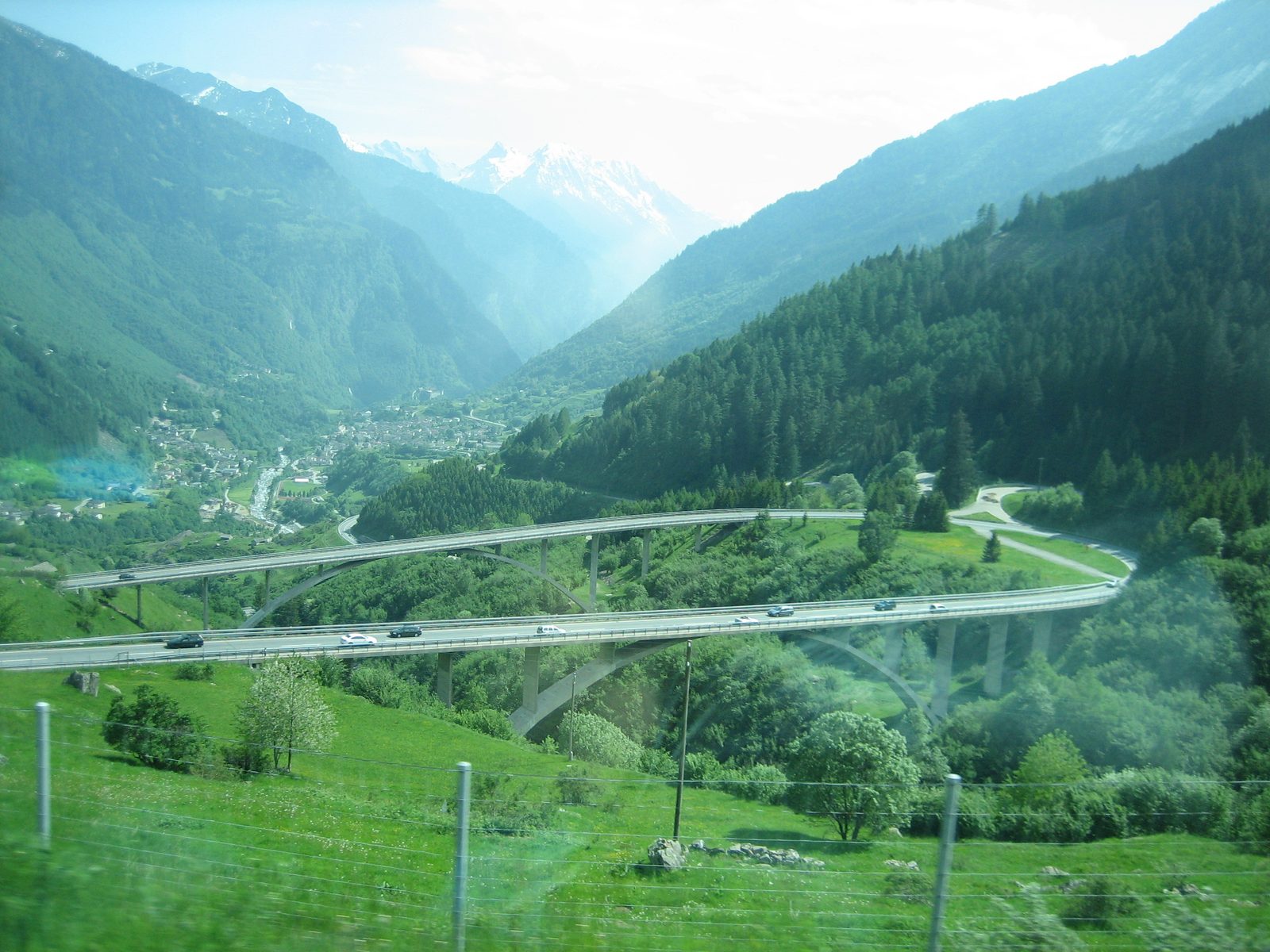 Looking down once more on Nanin and Cascella as we head back to Riva.  You can clearly see the...
