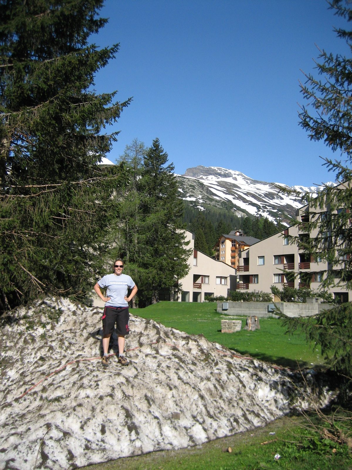 There was snow around, which was fun, seeing as it was late May.