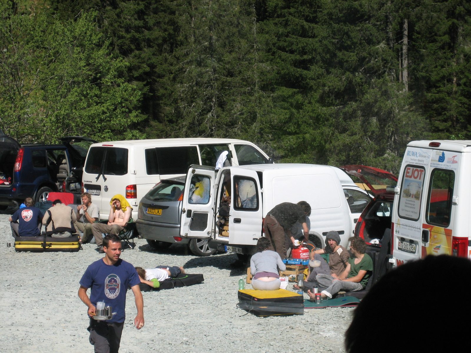 We passed by, on the bus, an area that is apparently well-known and traveled for climbers and...