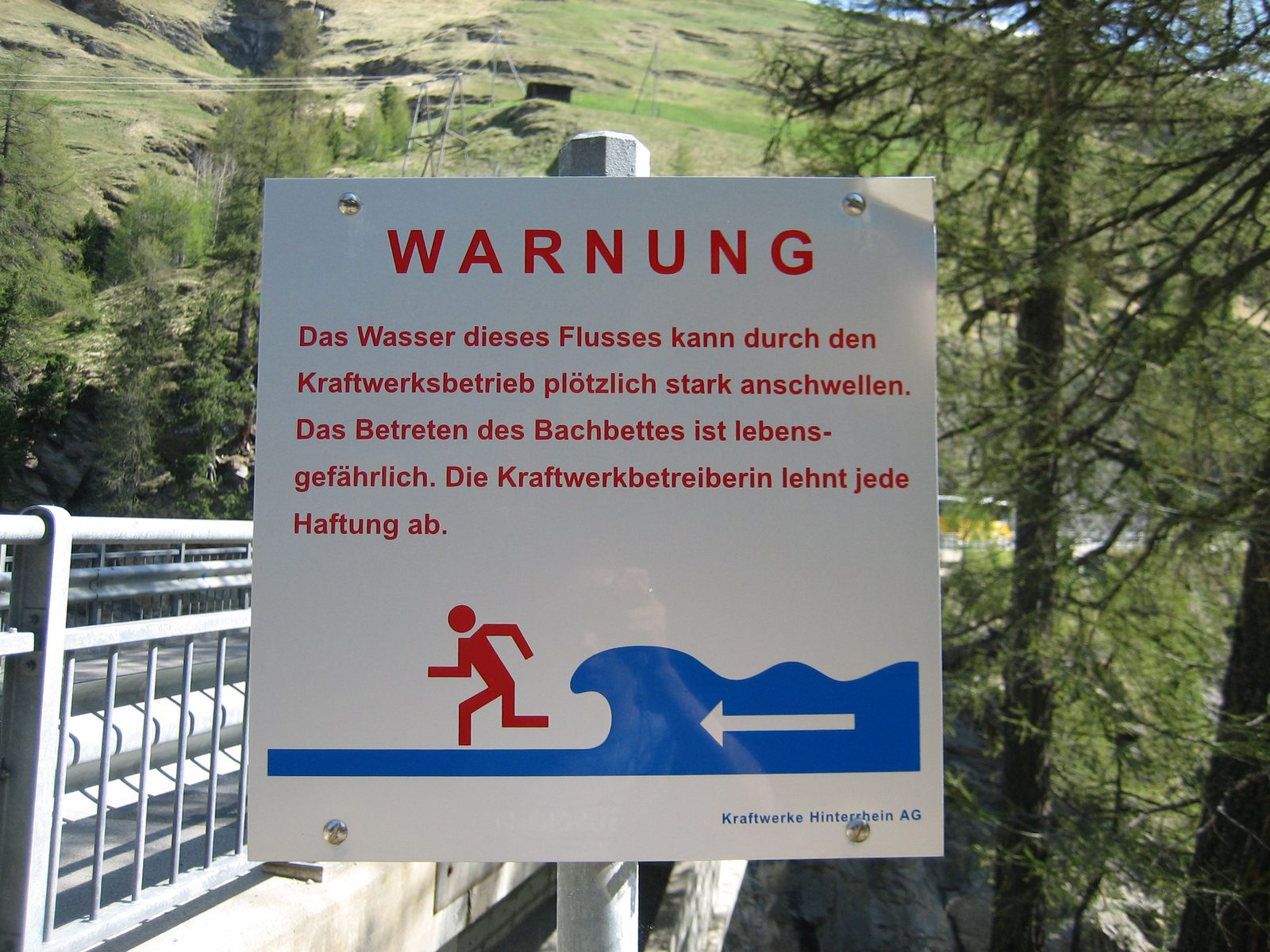 Apparently this sign says something about "beware of quickly rising water".  Now, realize that...