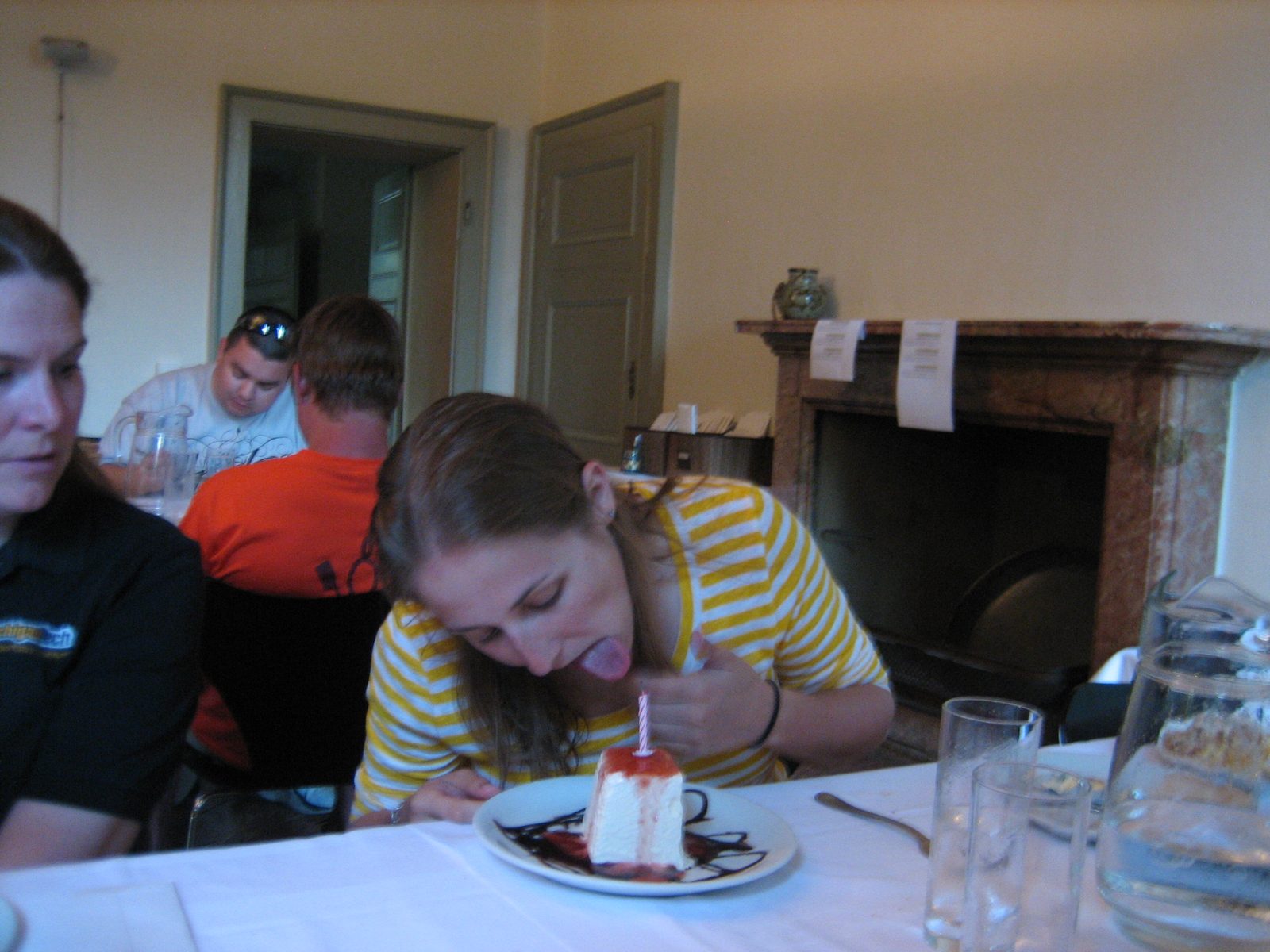 Time to dig in.  If you look closely to the right, you'll realize I was still working on my...