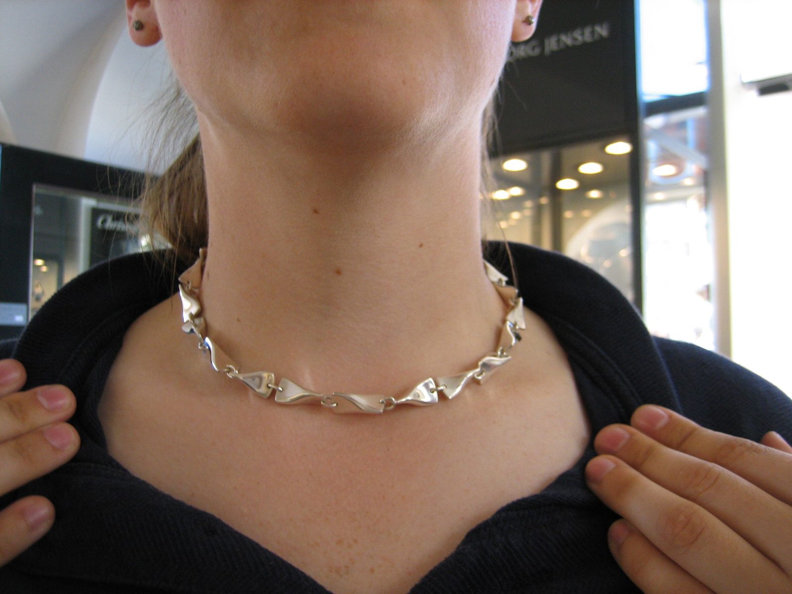 A very pretty Georg Jensen necklace ($1500, or $1300 if I paid cash).