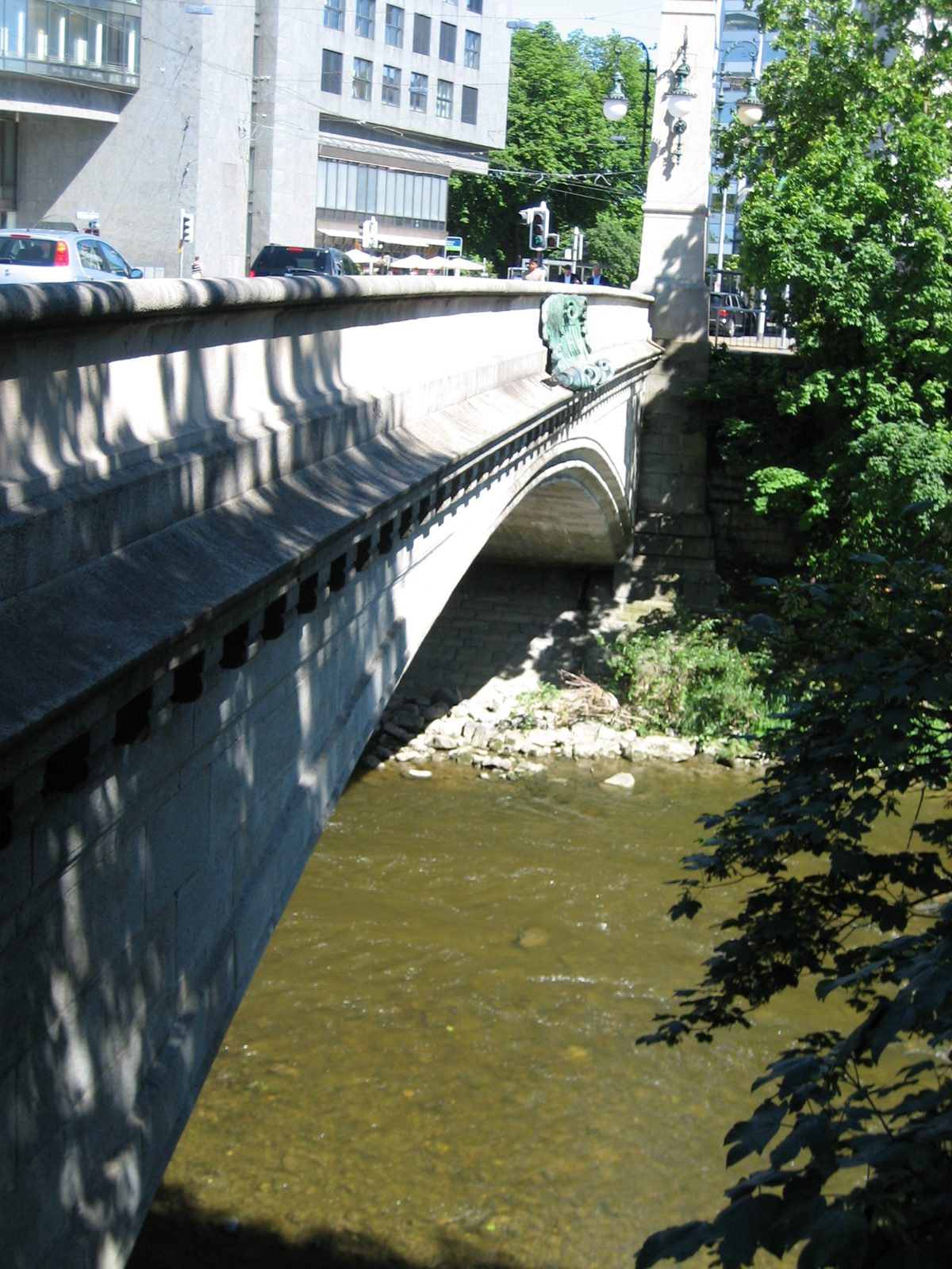 The river below is the Sihl.  While the Limmat flows out of the lake, I'm not sure where the...