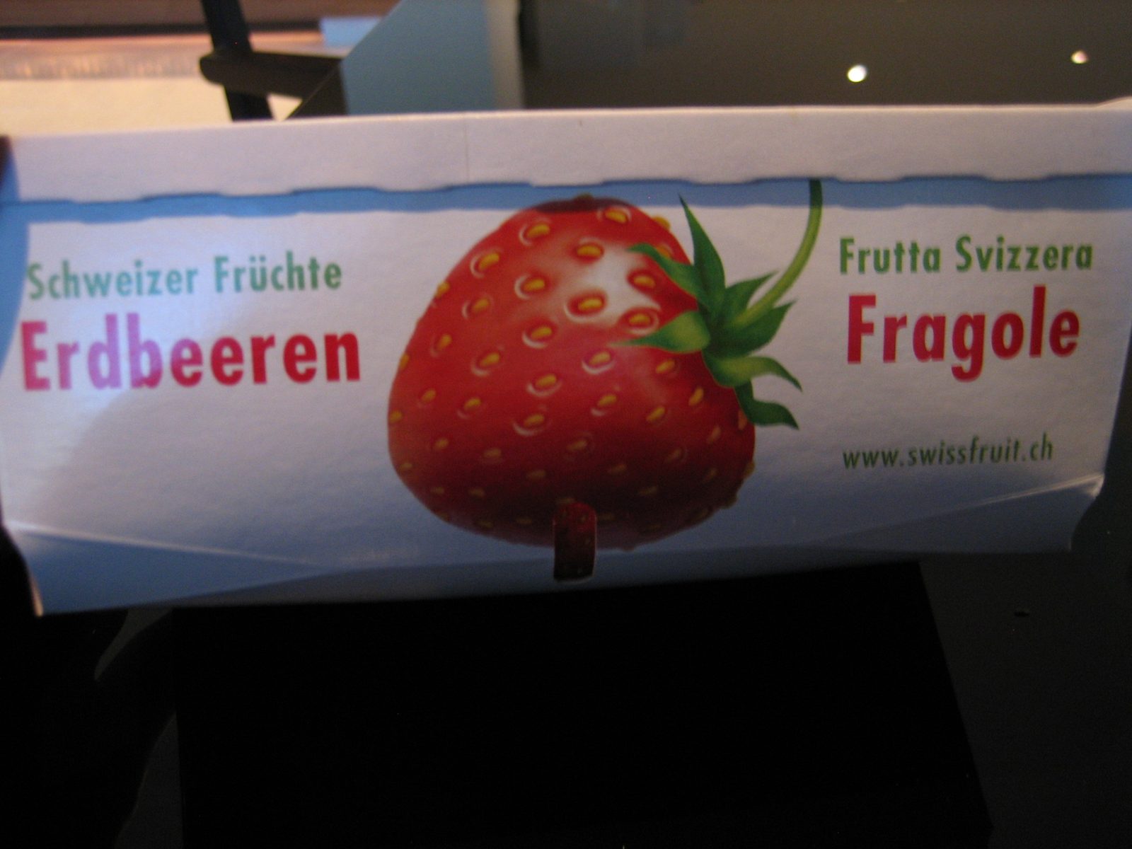 Delicious Swiss strawberries.  Zurich was ridiculously expensive, so I found a cheap dinner and...