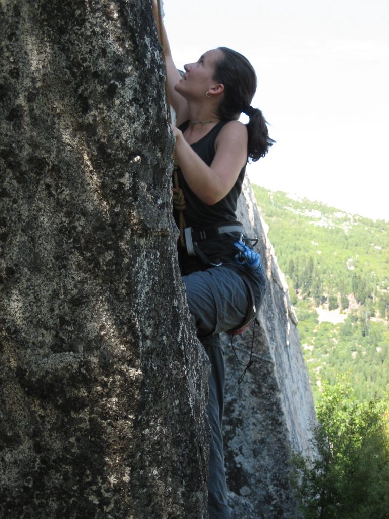 Rachel searching for that elusive hand hold on Blue Note.
