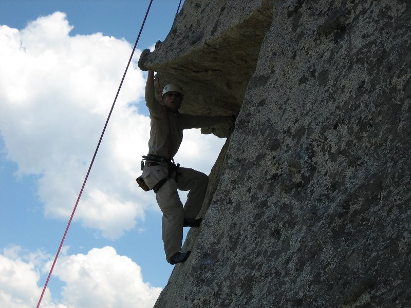 John approaching the roof of Over Easy, sequence shot #2.