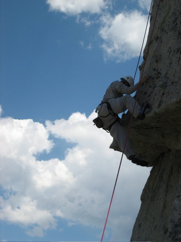 John approaching the roof of Over Easy, sequence shot #4.