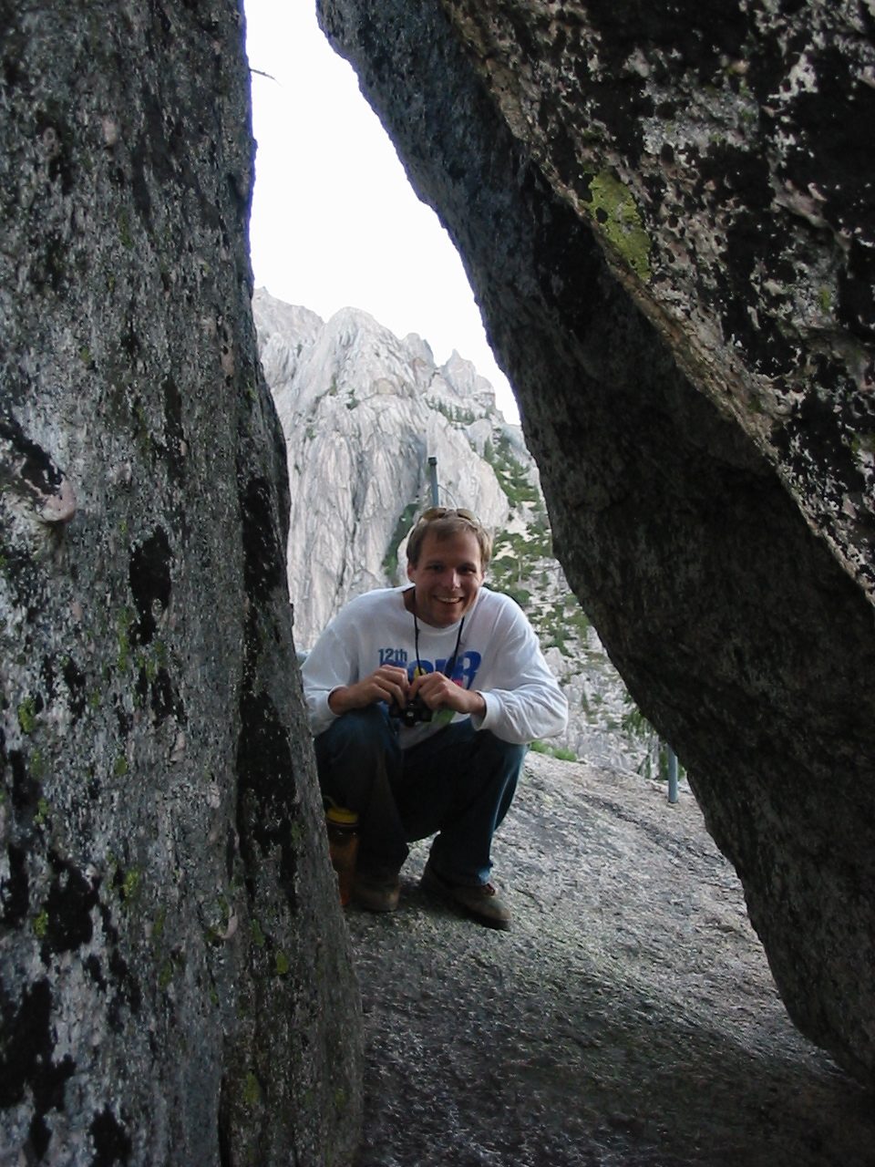 At the top of the hiking trail on the Castle Crags.