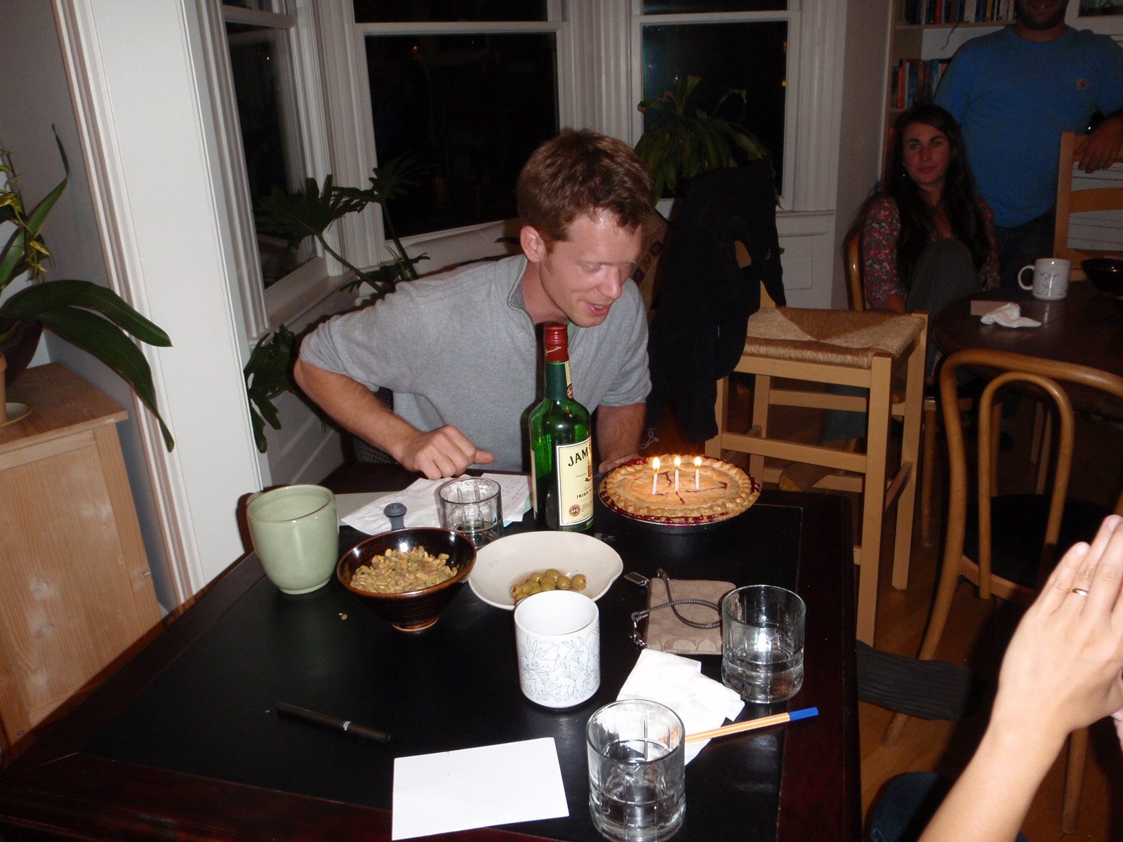 Ben making a birthday wish.