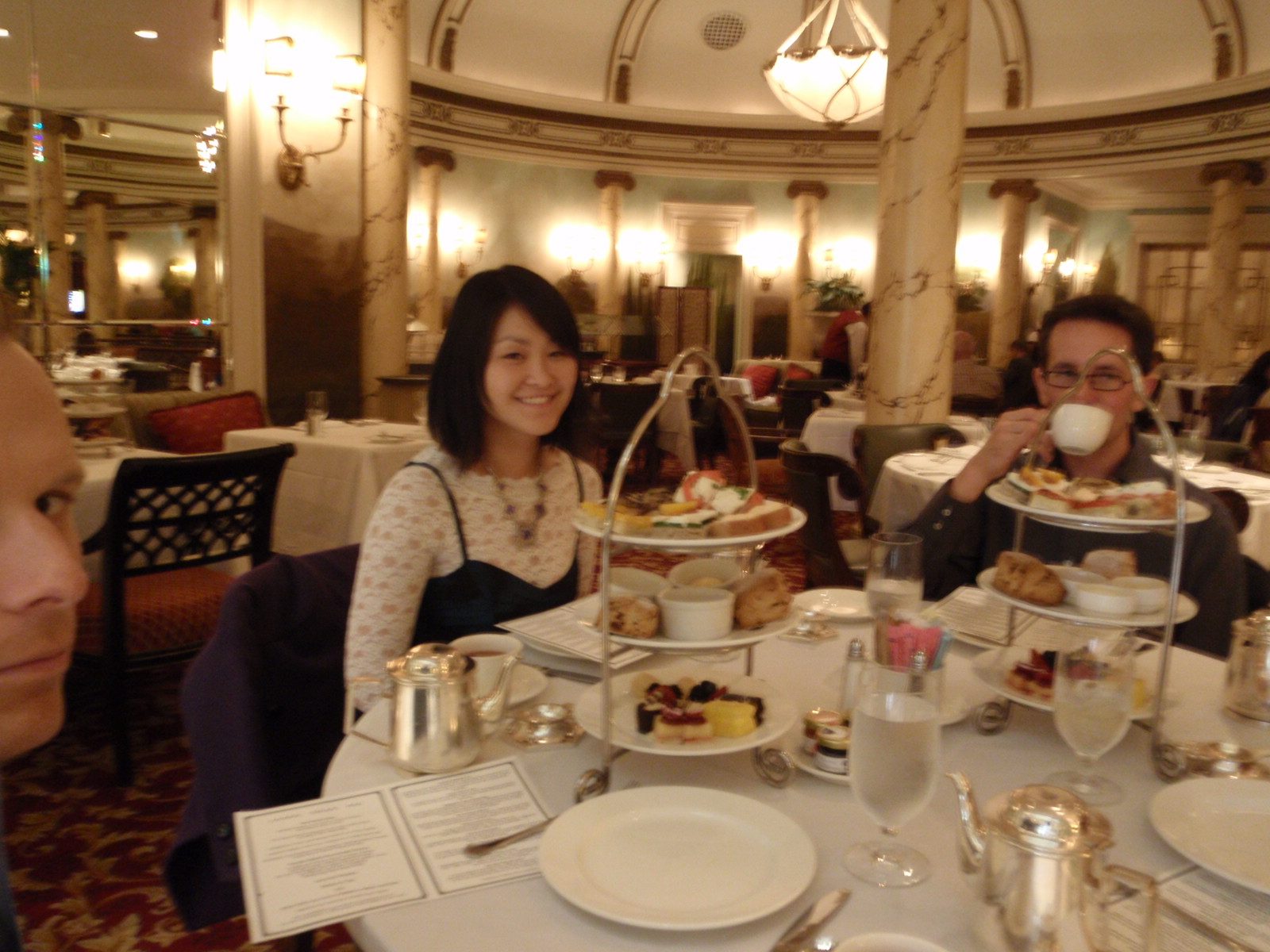 Thanks to the magic of Groupon, Monica, Rob, Sharma and I enjoyed high tea at the Fairmont Hotel...