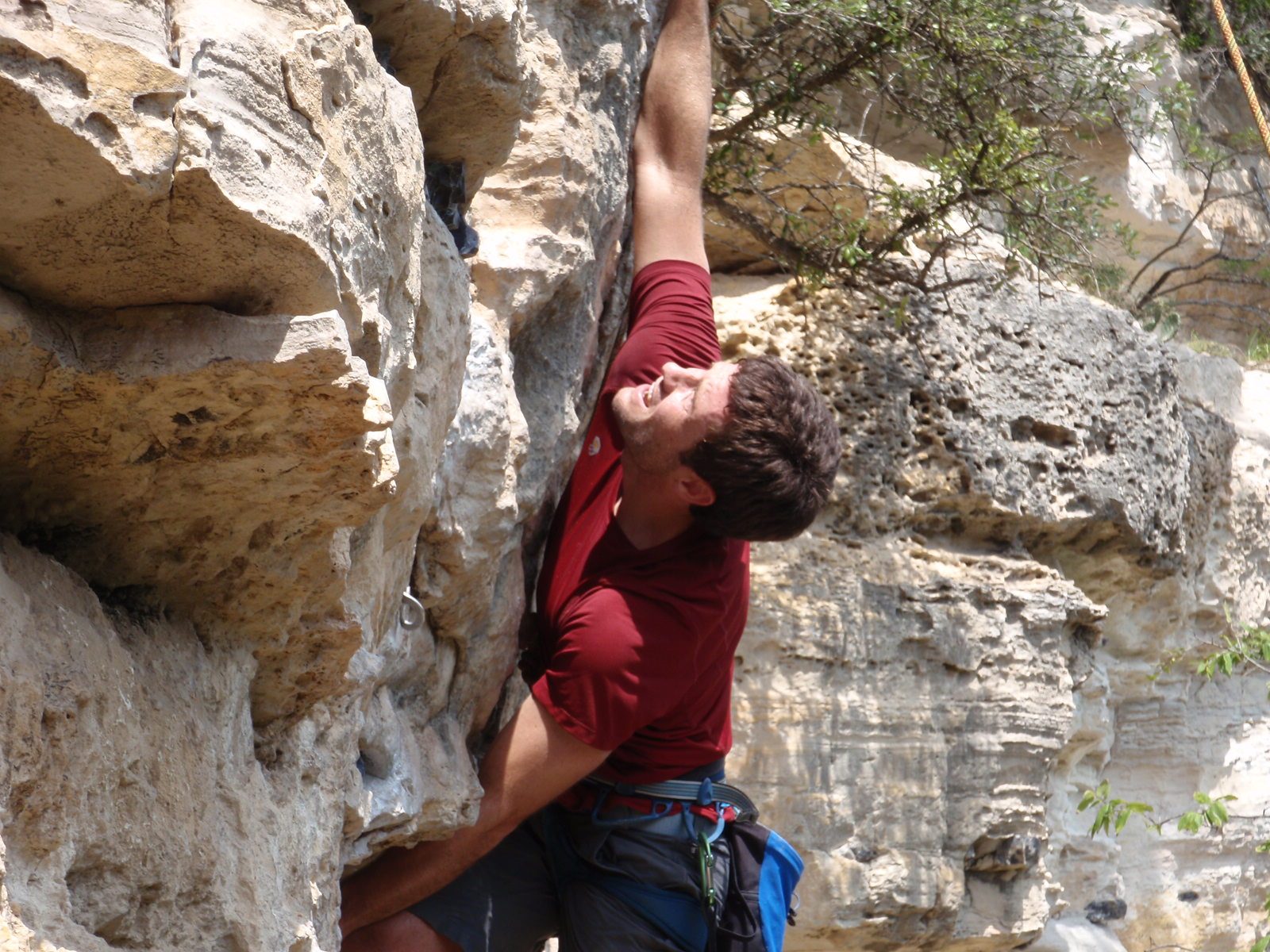 Again, Jay has great climbing expressions. Great to photograph.