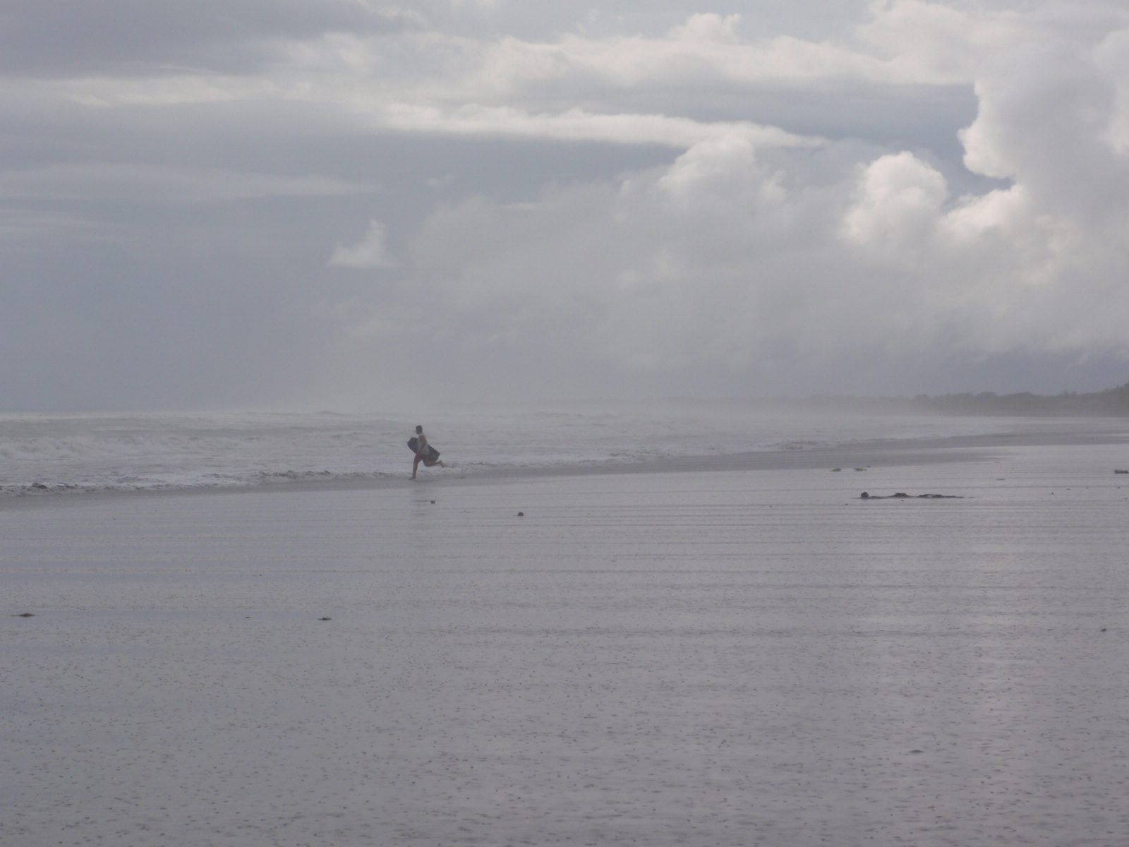 At a certain point, it started raining. Not that this stopped local kids from body-boarding.