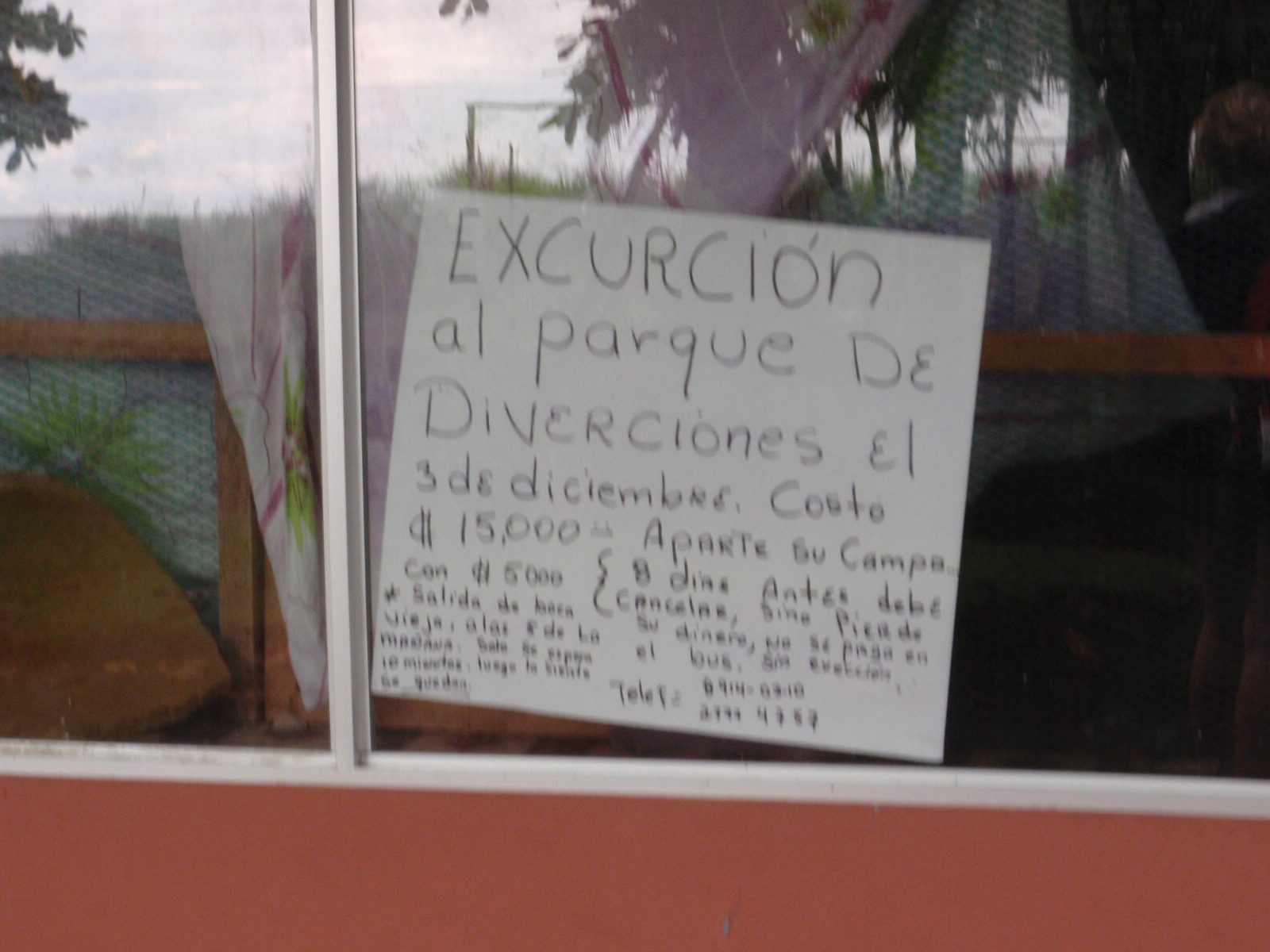Local travel agency. Pretty sweet deal. For about $30-40 you could go on a week long trip to a park.