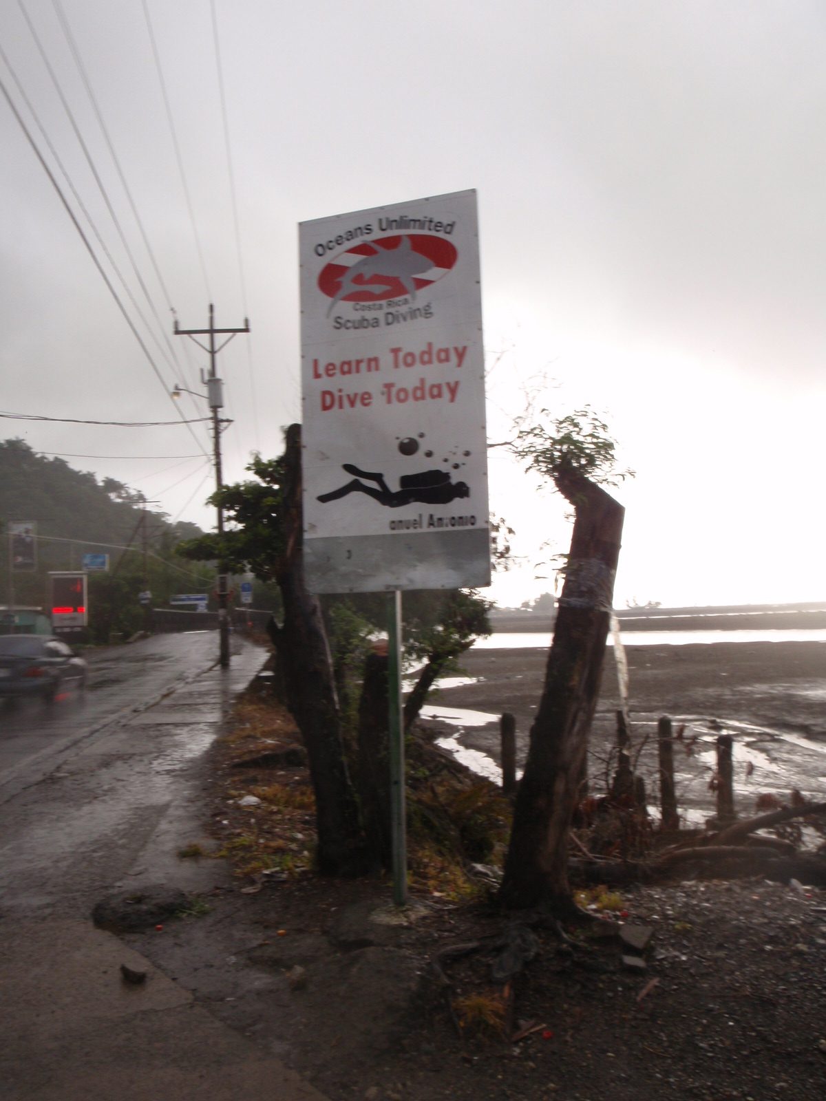 We came across a sign for our guide shop.