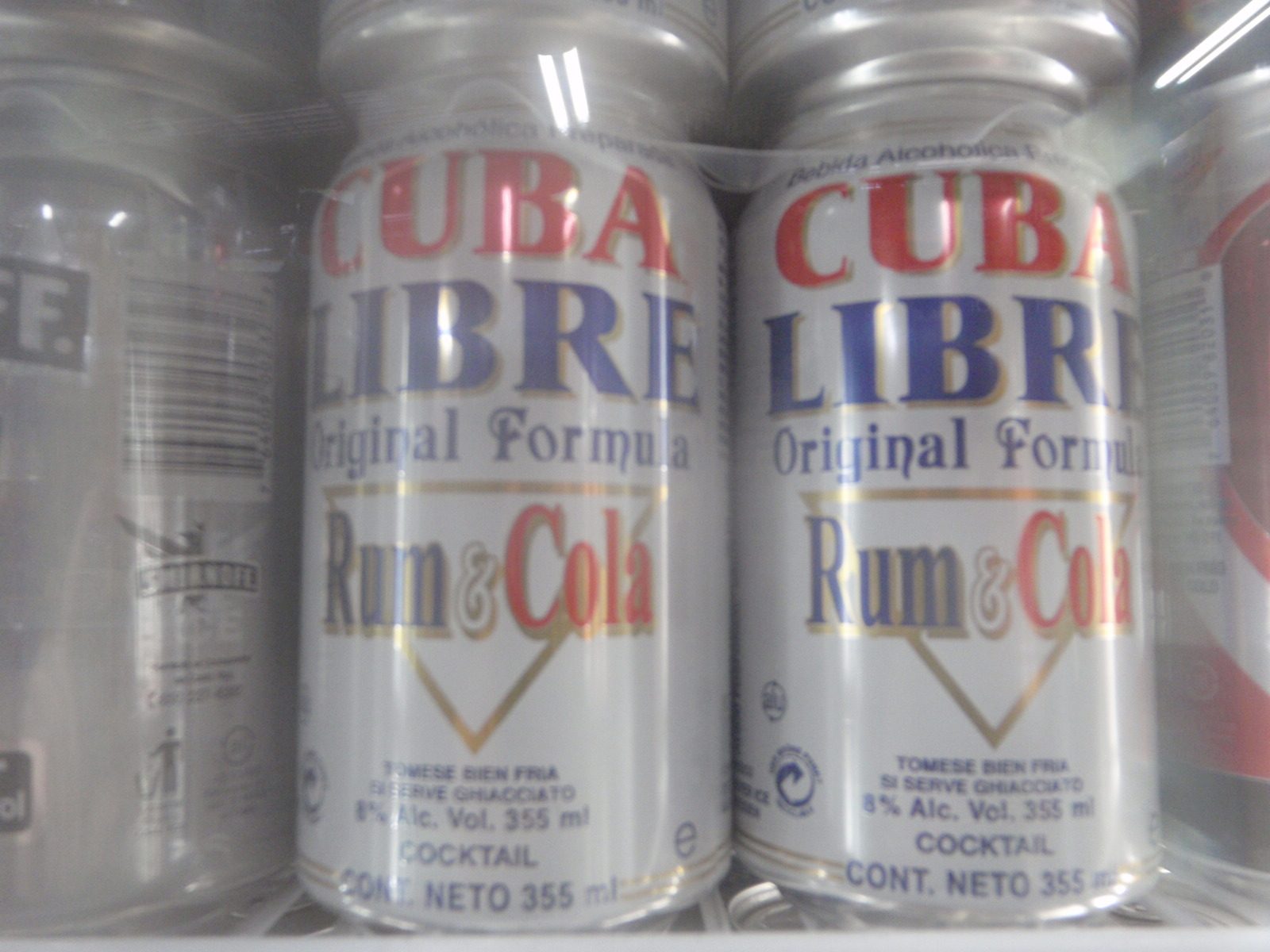 Rum and cola premixed and bottled. Bernard DeVoto would not approve.