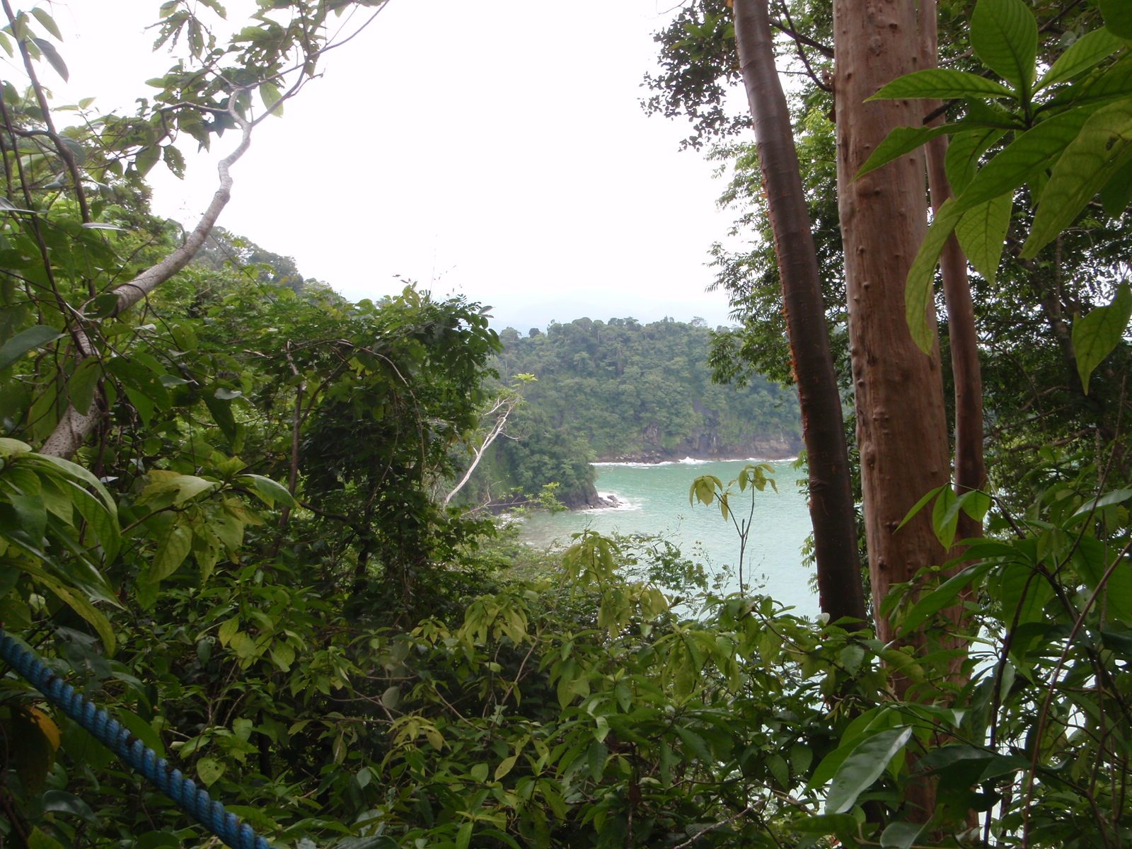 Starting to get glimpses of the coast on our hike.