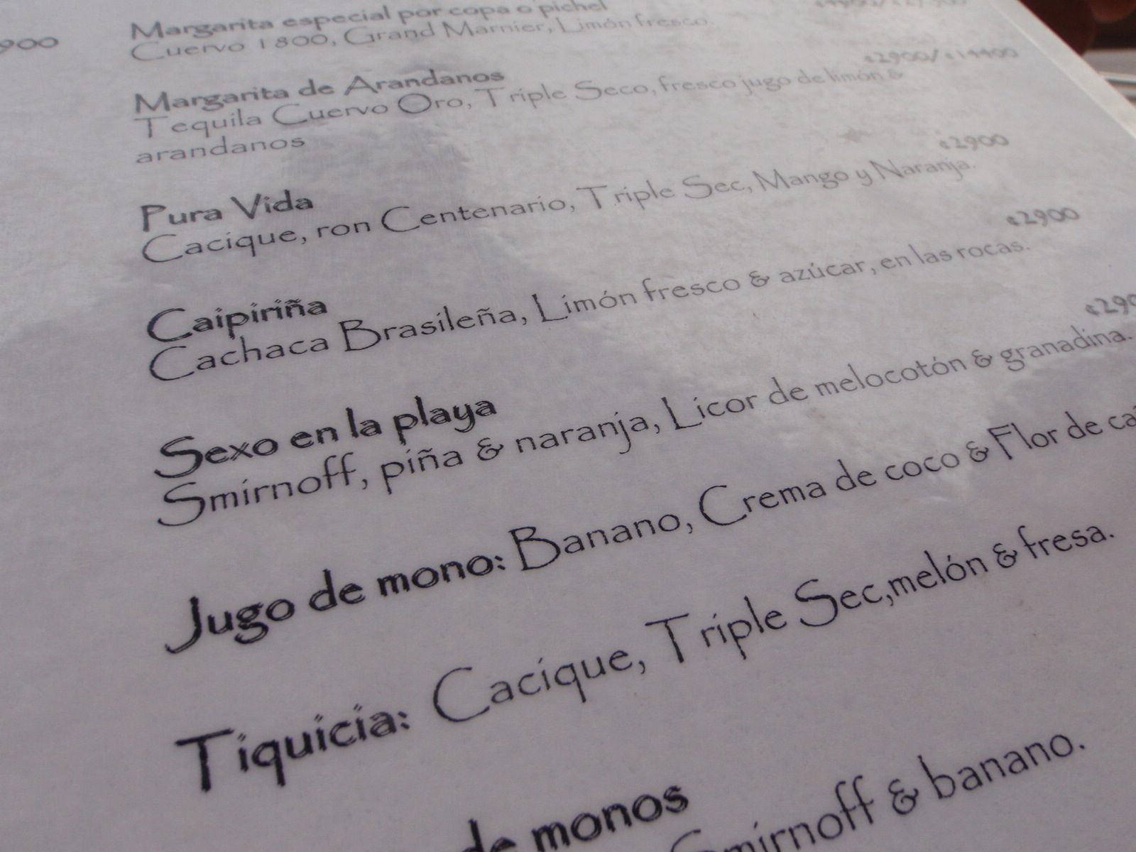 Papyrus! At least their caipirinas were good.