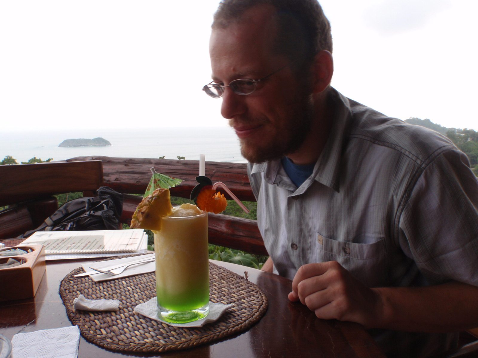 That is a tropical looking drink.