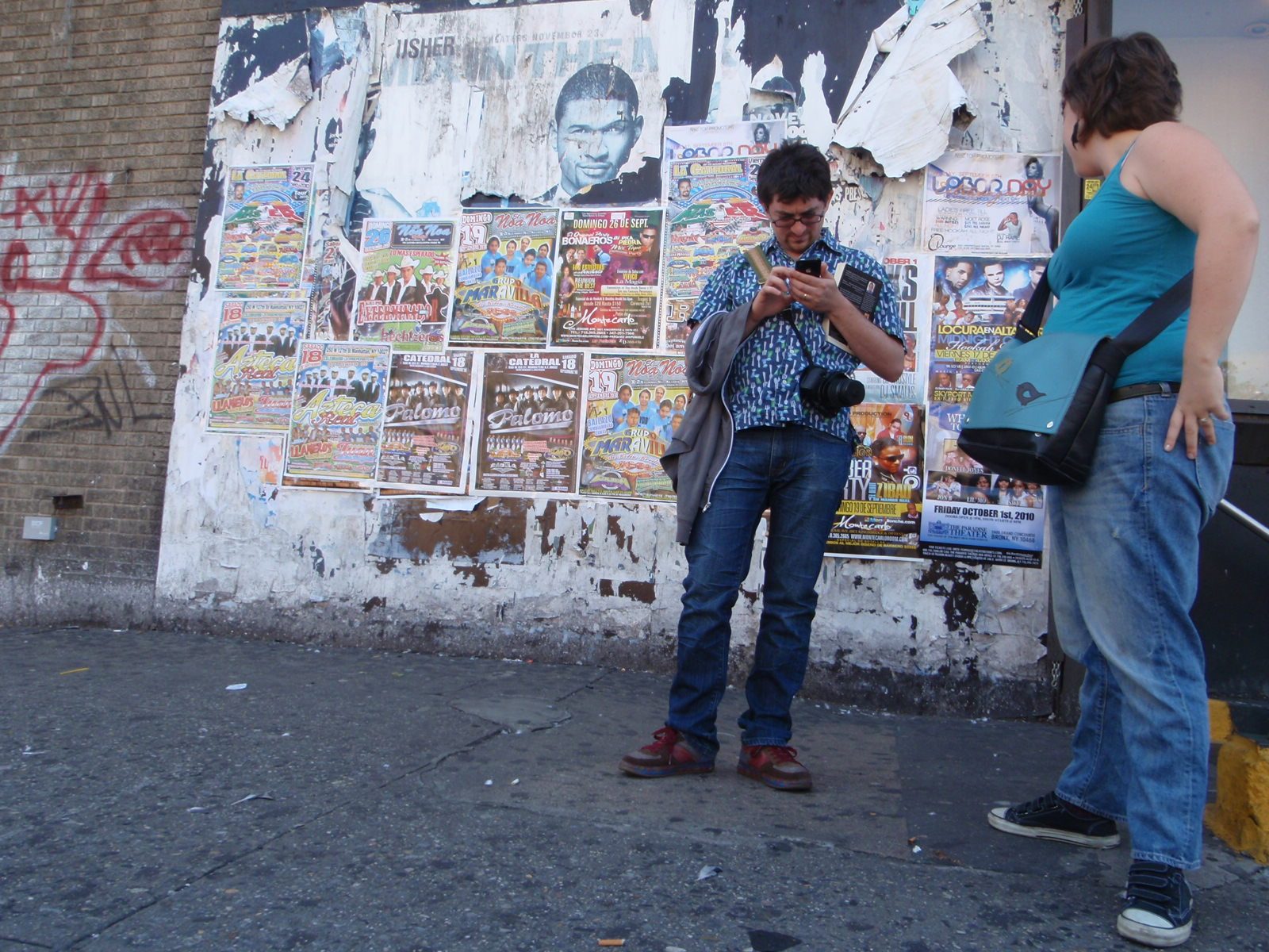 Jesse and Laura, on our way to Arthur Avenue in the Bronx.