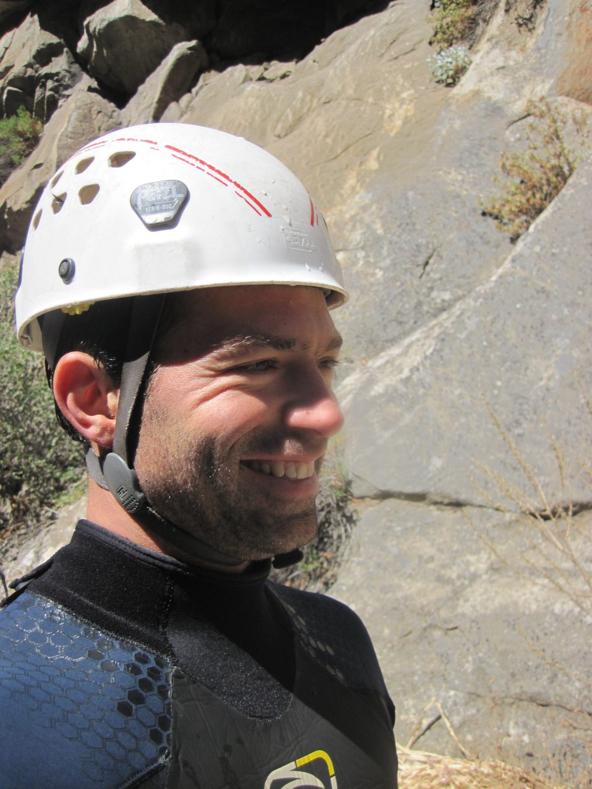 Colin, at the top of the Big Kahuna jump / rappel.