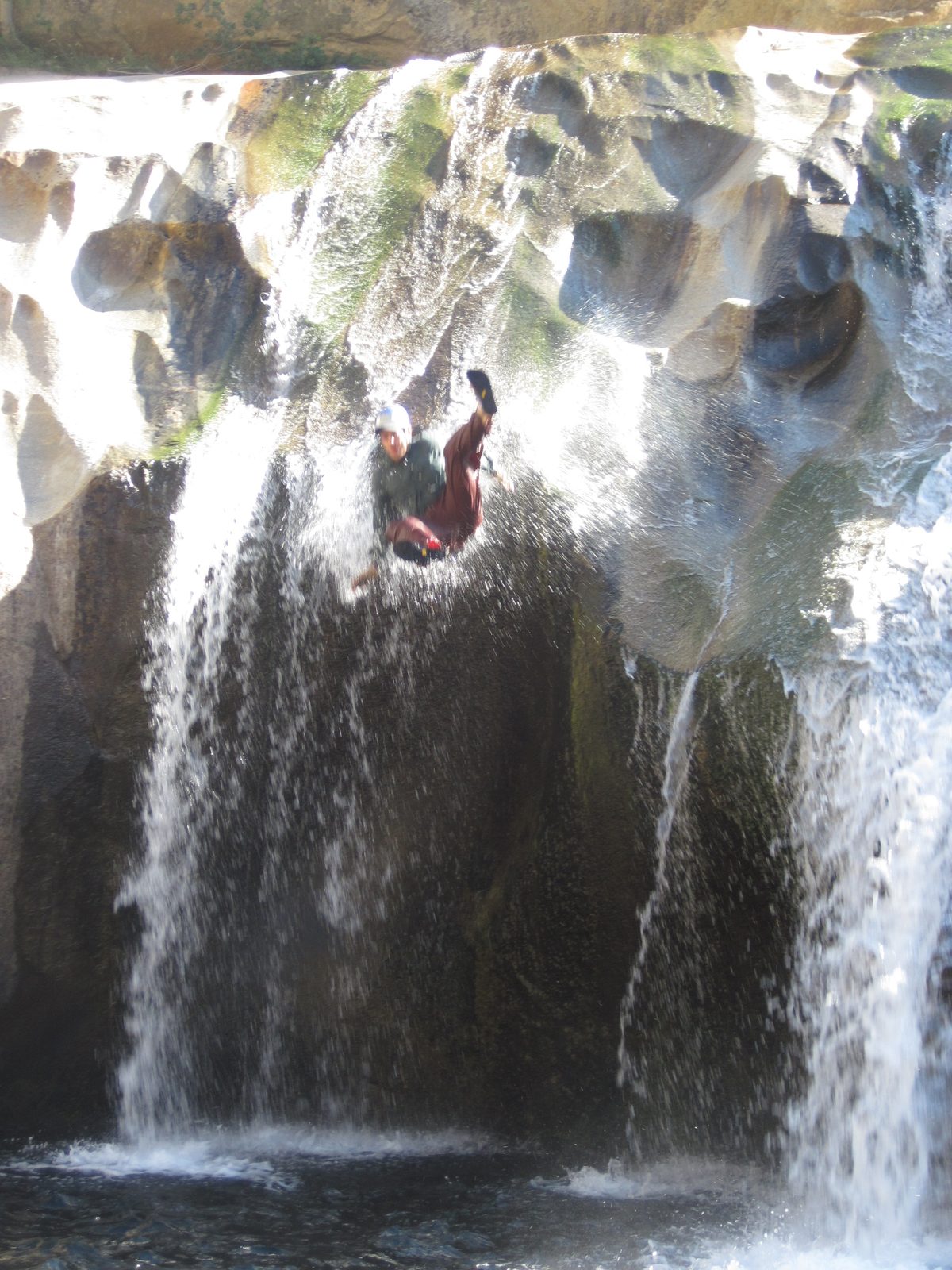 And goes feet over head off the end!