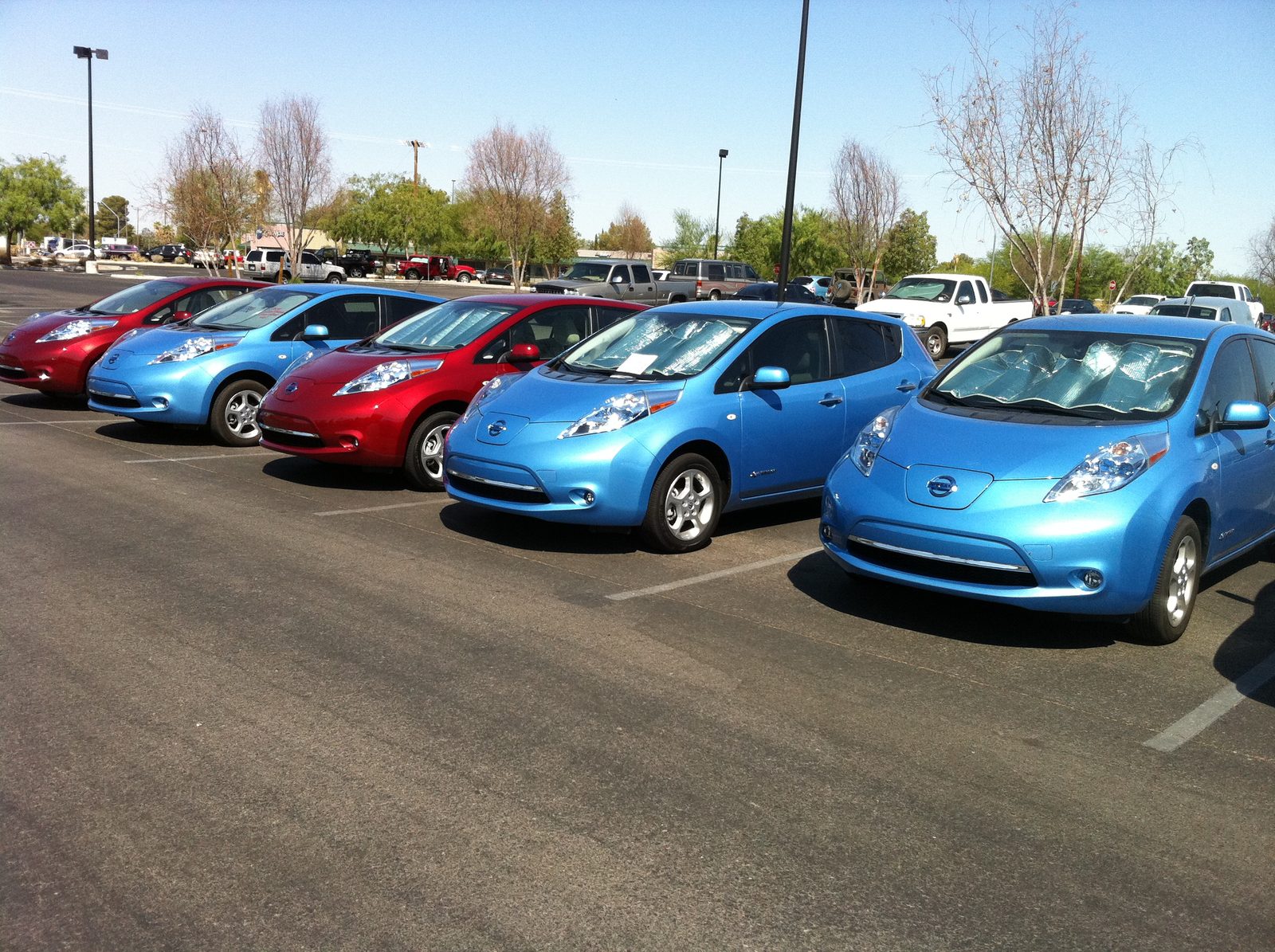 Dad's car in the center.