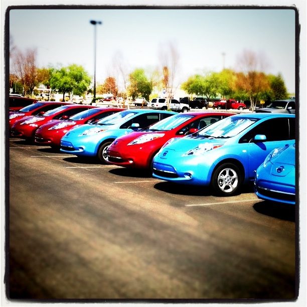 Photo I posted on Instagram of the car lineup.