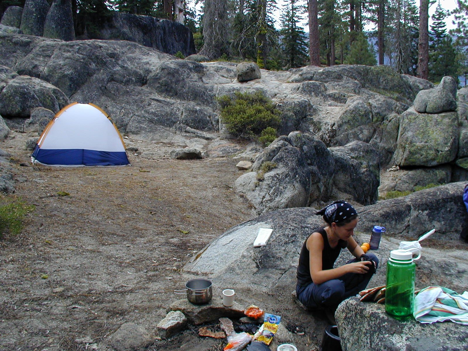 Our awesome campsite.