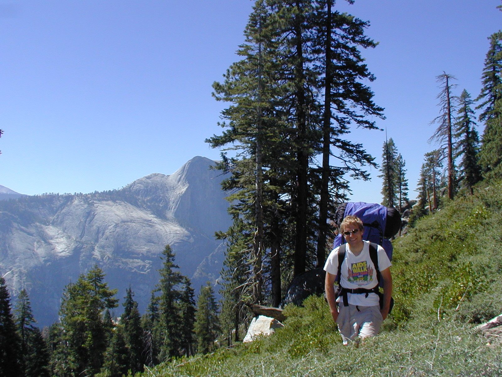 John, looking like he has been photoshopped into this meadow.  On the way to the Snow Creek...