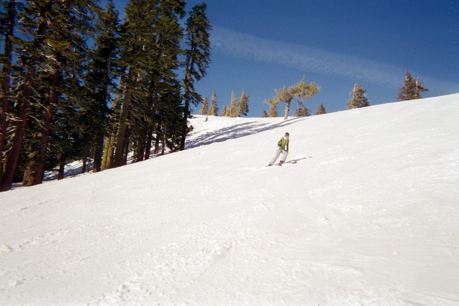 Rachel skiing Outer Limits.