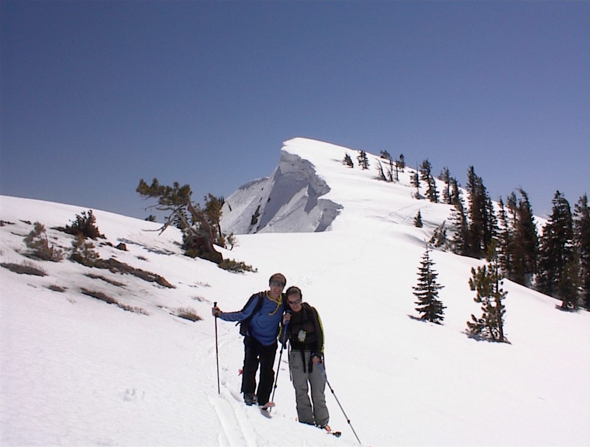 John and Rachel below cornice.