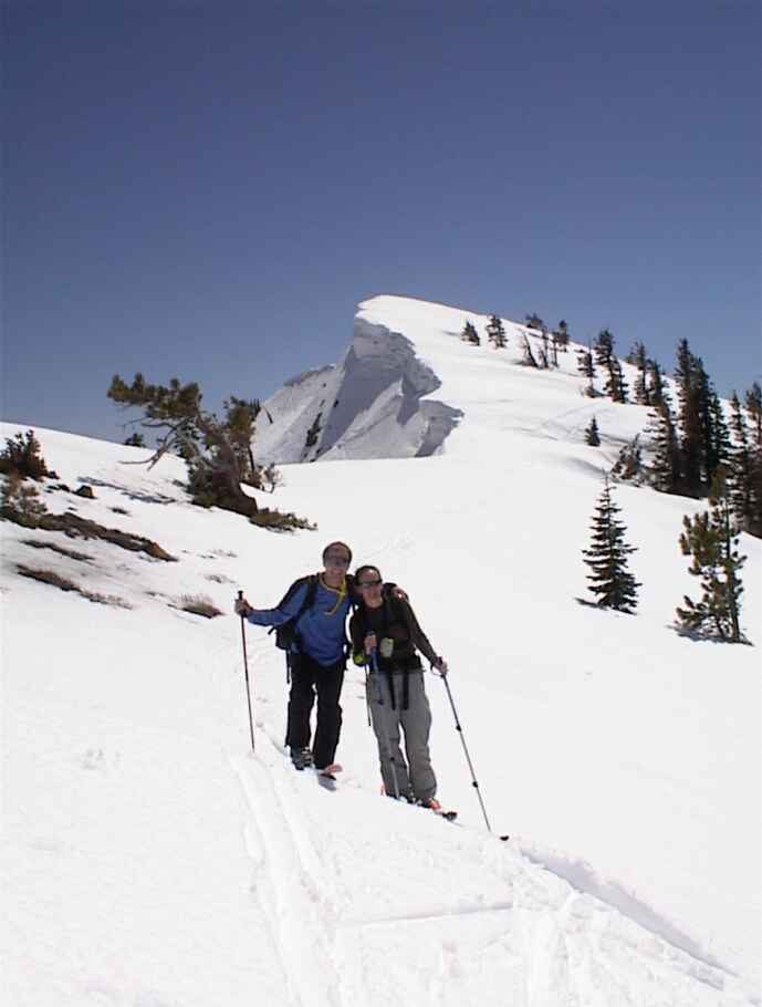 John and Rachel below cornice.