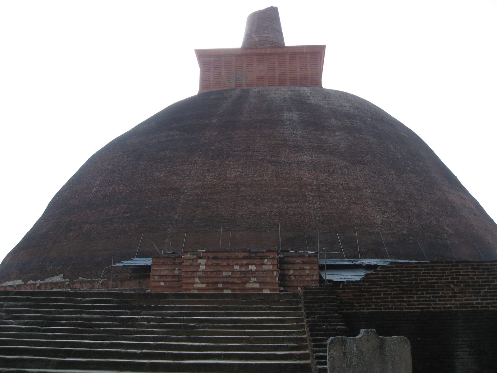 A giant stupa at Anuradhapura.