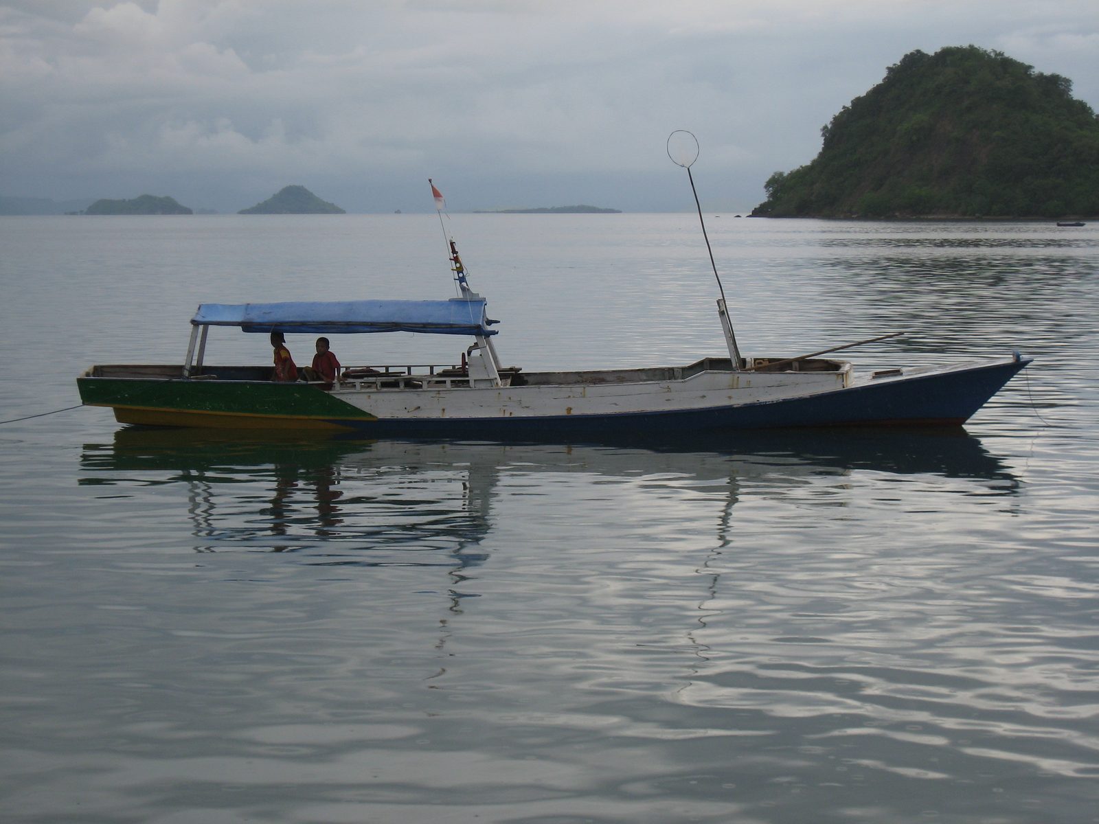 Typical Indonesian fishing vessel.