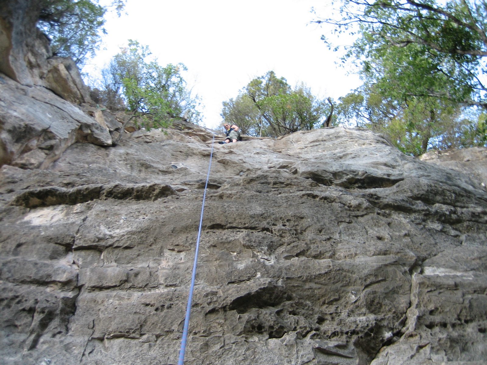 At the top.