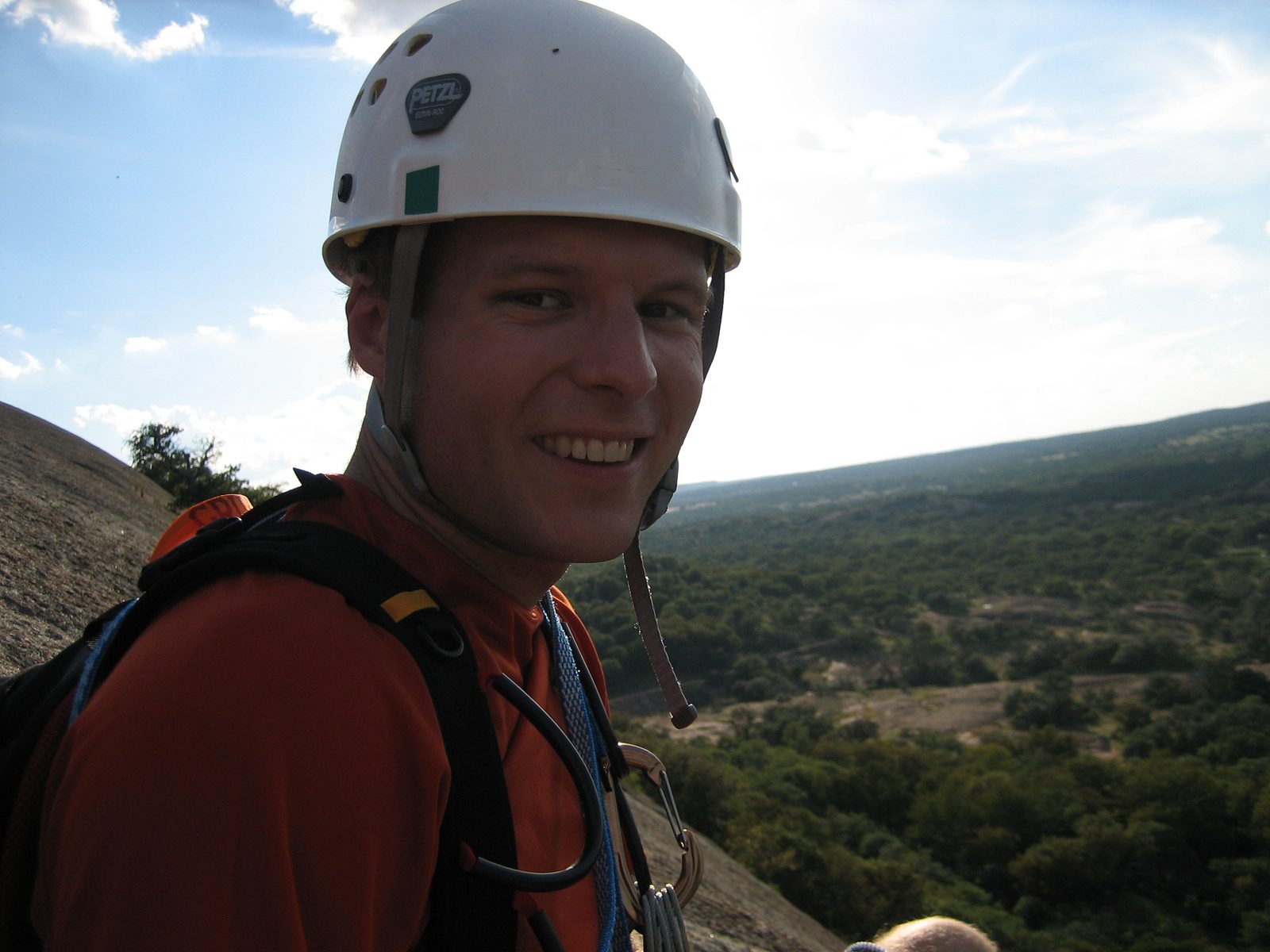 John at the top of Boston (5.7).