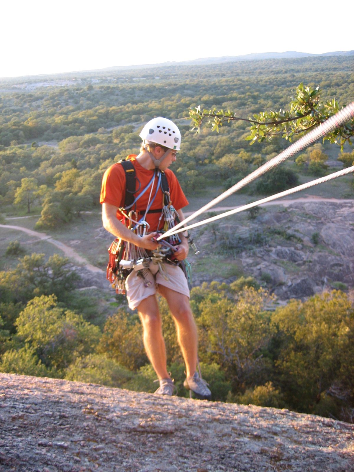 Second rappel down Boston sequence shot #1.