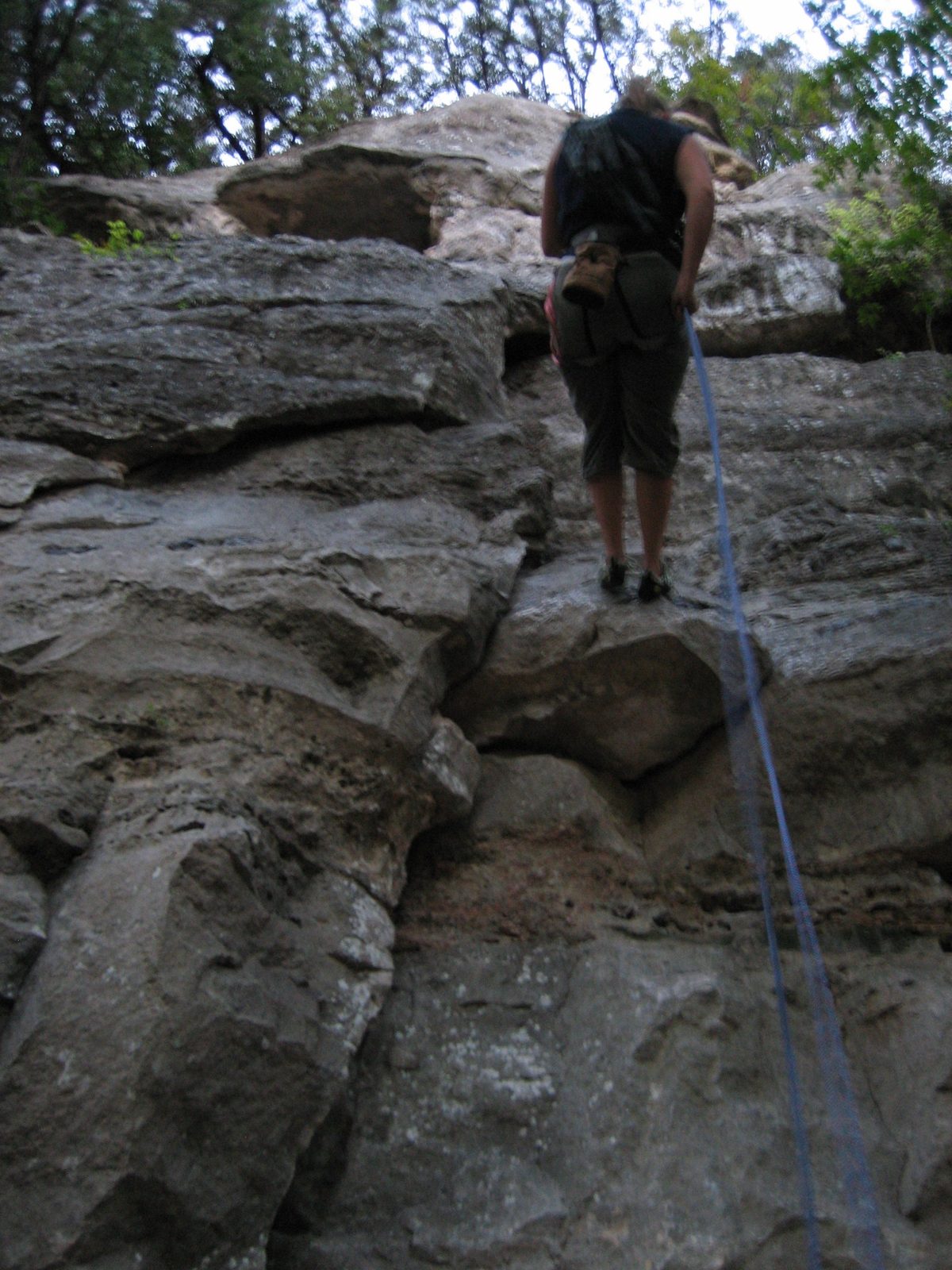 Almost at the bottom (my feet are on the edge of the small ceiling that gave me so much trouble)