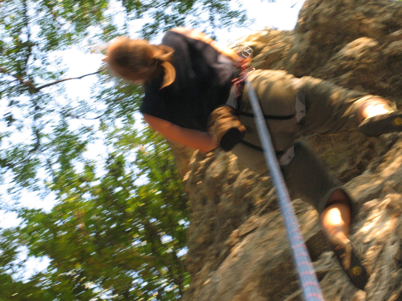 FALLLLLLL!!

[Just kidding.  Being lowered, and being silly.]
