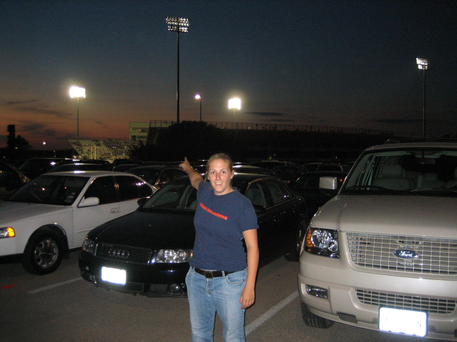 Expressing incredulity over the size of the football complex (the stadium held between...