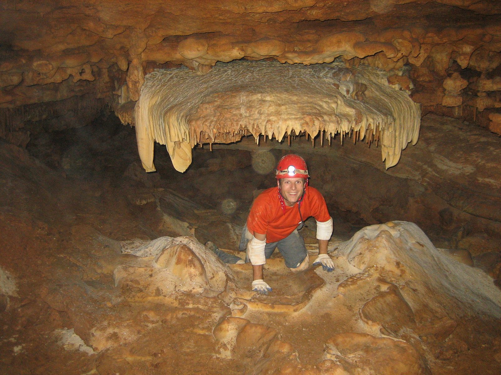 John in the dragon's mouth.