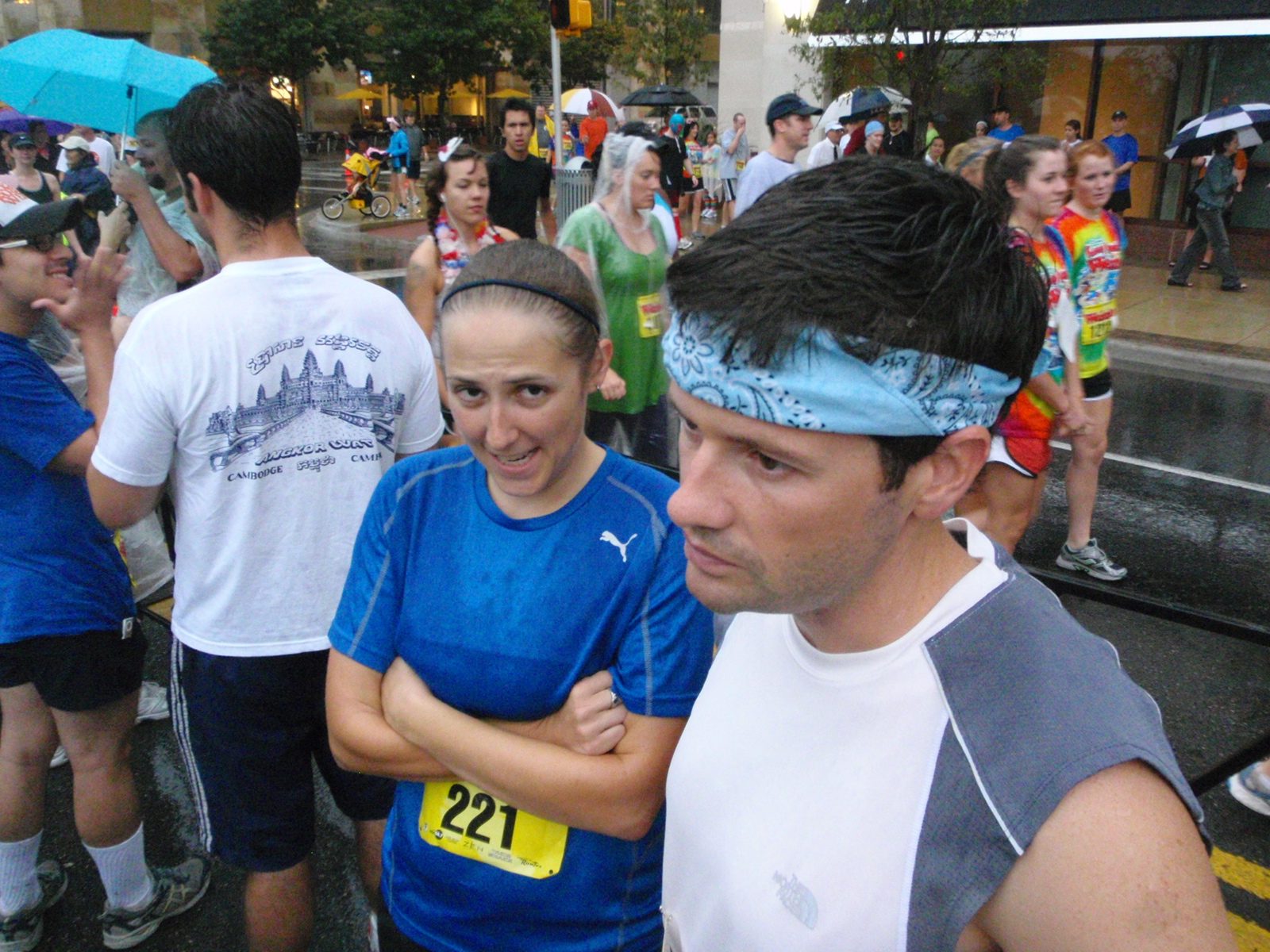 Waiting in line to start.  This run did not start at the advertised 8am.  In fact it was more...