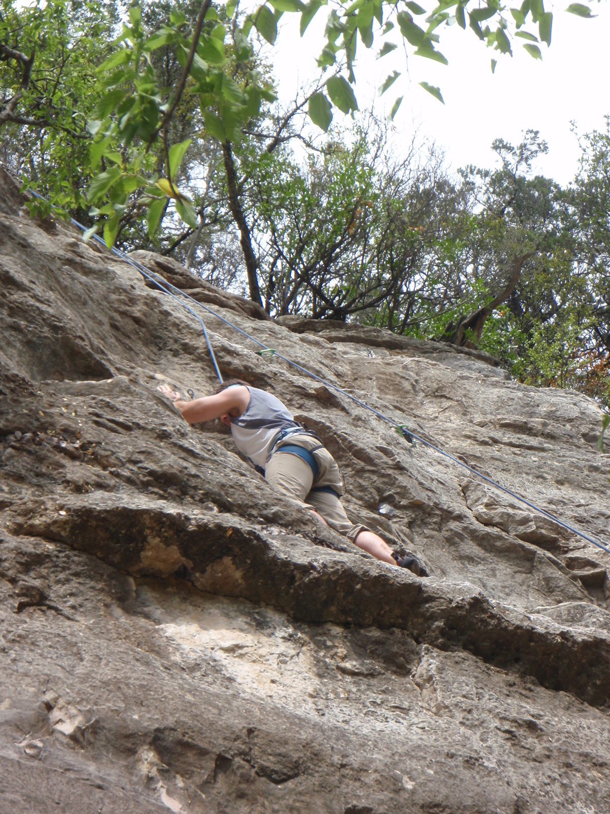 Jay on his first day climbing in seven years.