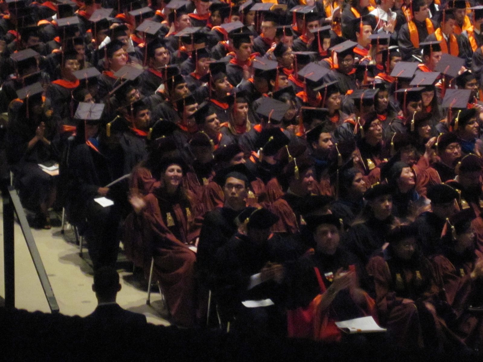 Catherine waving to us.