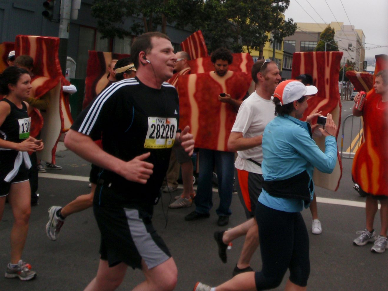 Catherine, Jay: this one's for you. There must have been a whole hog's worth of bacon clogging...
