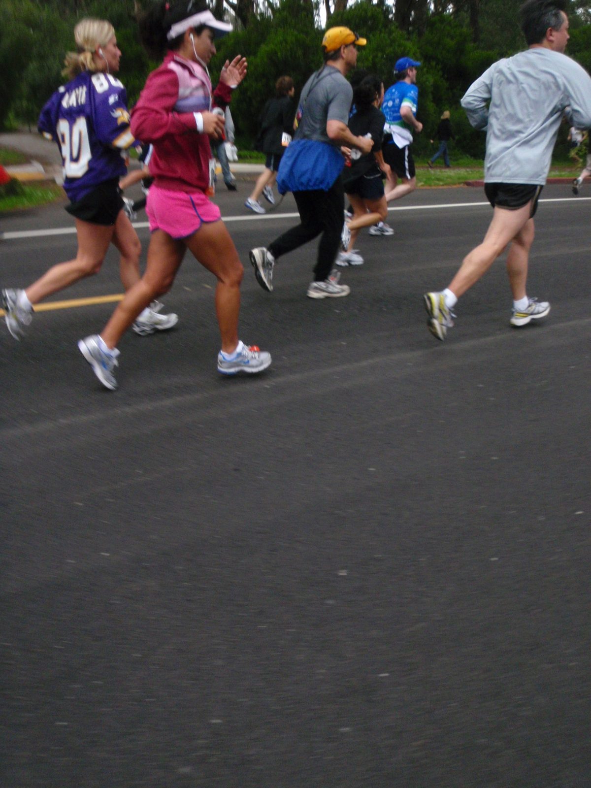 Runners in Golden Gate Park.