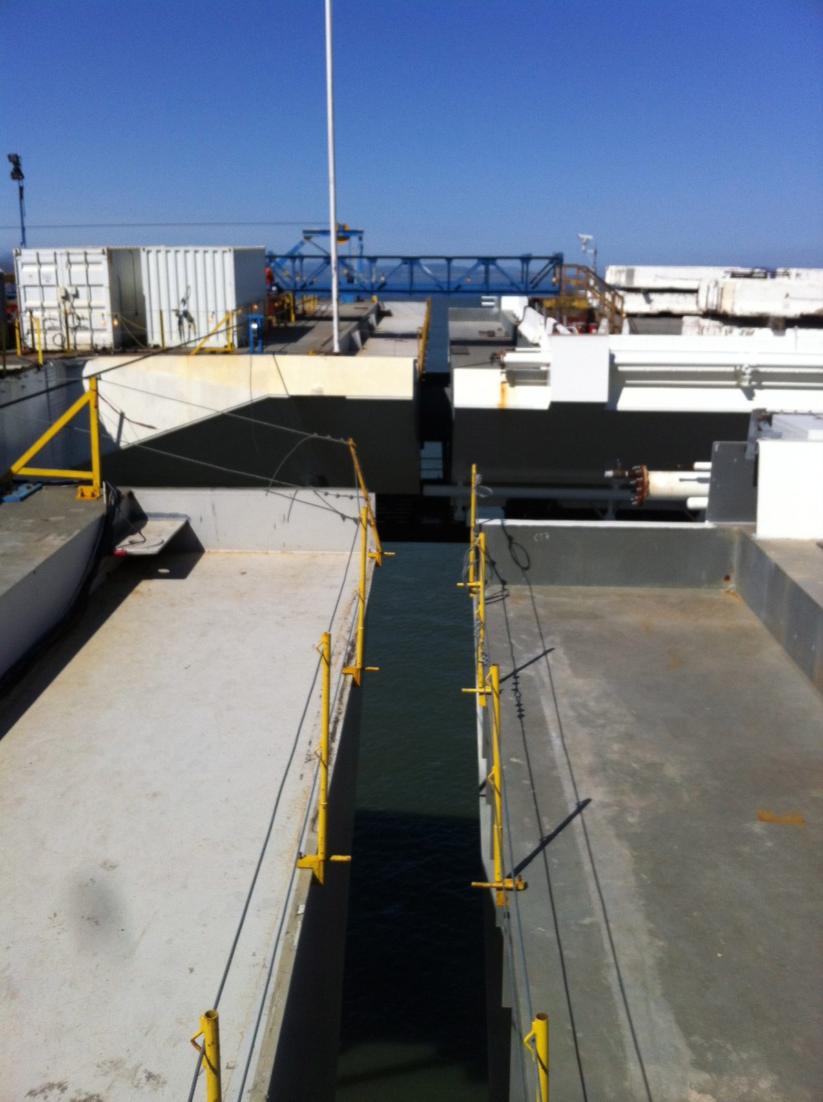 Some unfinished expansion joints.