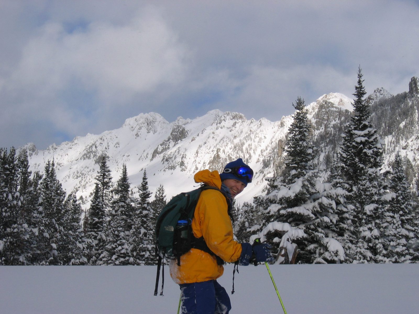 John with the mountains near Beehive Peak in the background.